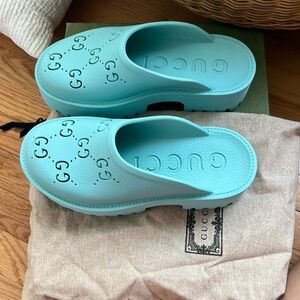 Gucci Mules (Teal)